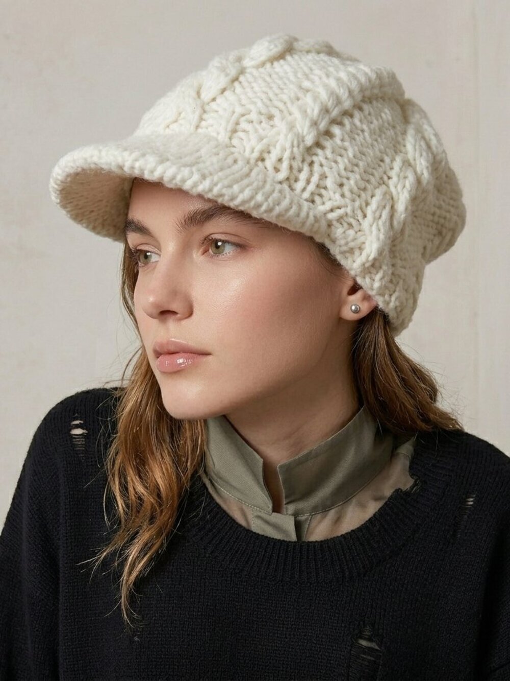 Bula Knit Newsboy Cap